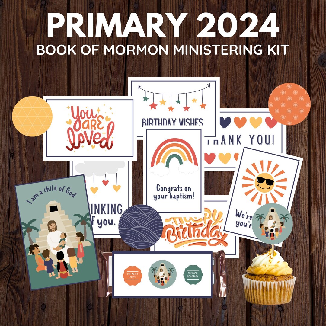 2024 LDS Primary Book of Mormon Ministering Kit Special Occasion
