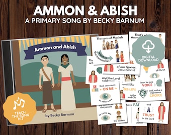 Ammon & Abish Song Chart | LDS Primary Singing Time | 2024 Book of Mormon | Digital Download