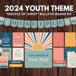 2024 LDS Youth Theme Bulletin Board Kit | I am a Disciple of Jesus Christ | 3 Nephi 5:13 | Digital Download
