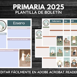 2025 Boletín de la Primaria Doctrina y Convenios | 12 plantilles | de Newsletter de D&C principal | Version espagnole | Télécharger Digital