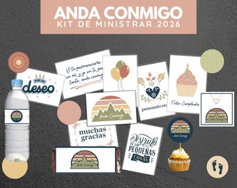 2026 SUD Kit de Ministrar de Mujeres Jóvenes | Postales, Adornos y Envoltorios | LDS YW Ministering Kit Spanish Version | Digital Download