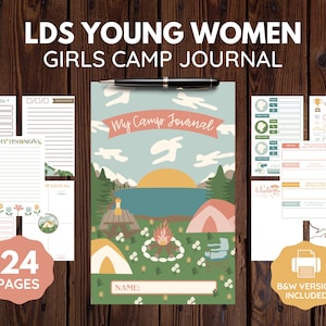 Giornale del campo LDS YW/Girls / Download digitale / Colore o bianco e nero