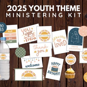 Kit de ministração das moças de 2025 | Olhe para Cristo | D&C 6:36 | Celebre o tema da juventude de 2025 | Download digital