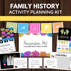 LDS Family History Celebration | Remember Me | Primary, Young Women, Youth, Relief Society, Ward Activity | Digital Download