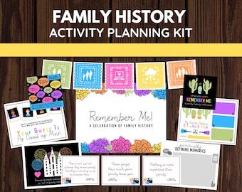 LDS Family History Celebration | Remember Me | Primary, Young Women, Youth, Relief Society, Ward Activity | Digital Download