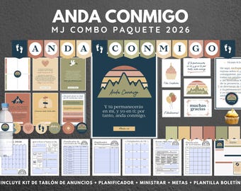 2026 Ultimate LDS Youth Theme Bundle | Spanish Version | SUD MJ Anda Conmigo Moisés 6:34 Combo Paquete | Descarga Instantánea