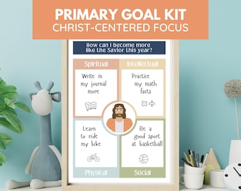 Christ Centered LDS Primary Children & Youth Goal Sheets | Digital Download