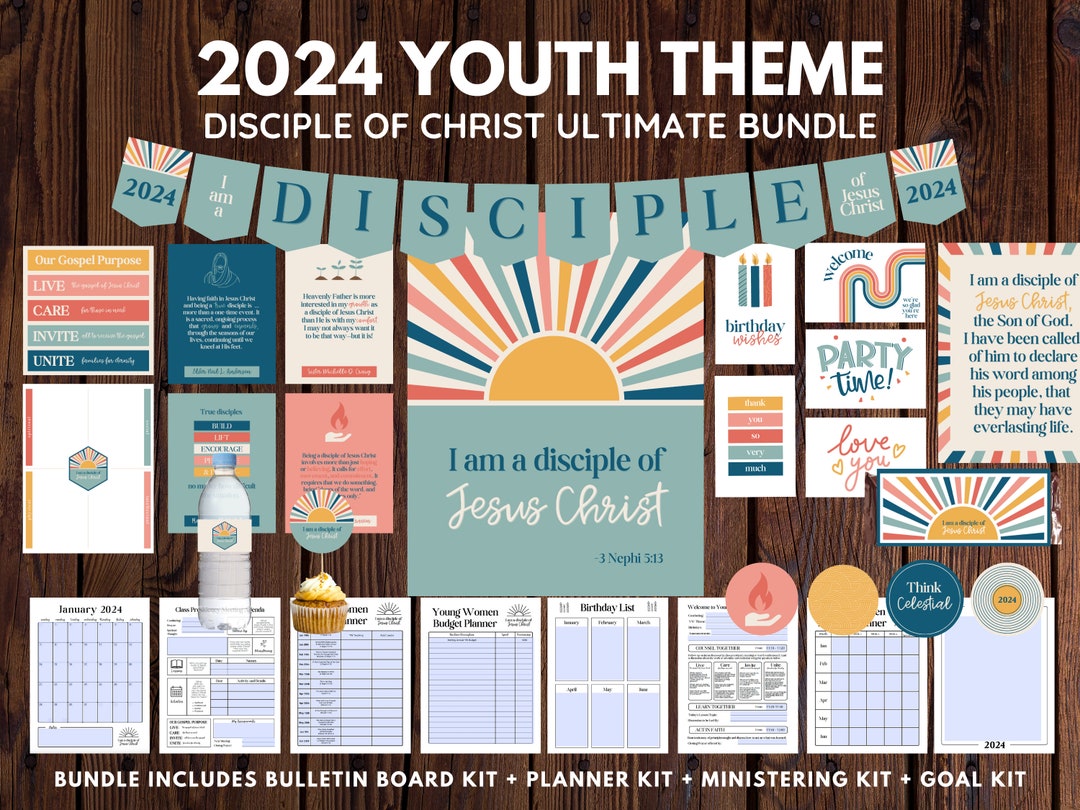 2025 Ultimate LDS Youth YW Theme Bundle Disciple of Jesus Christ