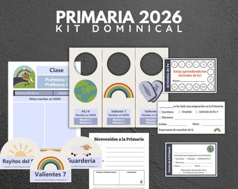 2026 Kit de Primaria Dominical Antiguo Testamento | Sunday Primary Kit Old Testament Spanish Version | Descarga Digital