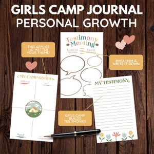 LDS Girls Camp Journal Digital Download Color or Black/White image 4