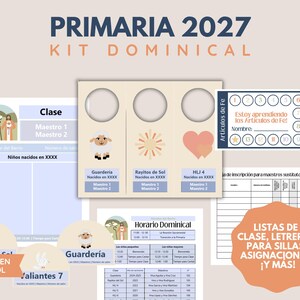 2027 Kit de Primaria Dominical Nuevo Testamento | Sunday Primary Kit New Testament Spanish Version | Descarga Digital