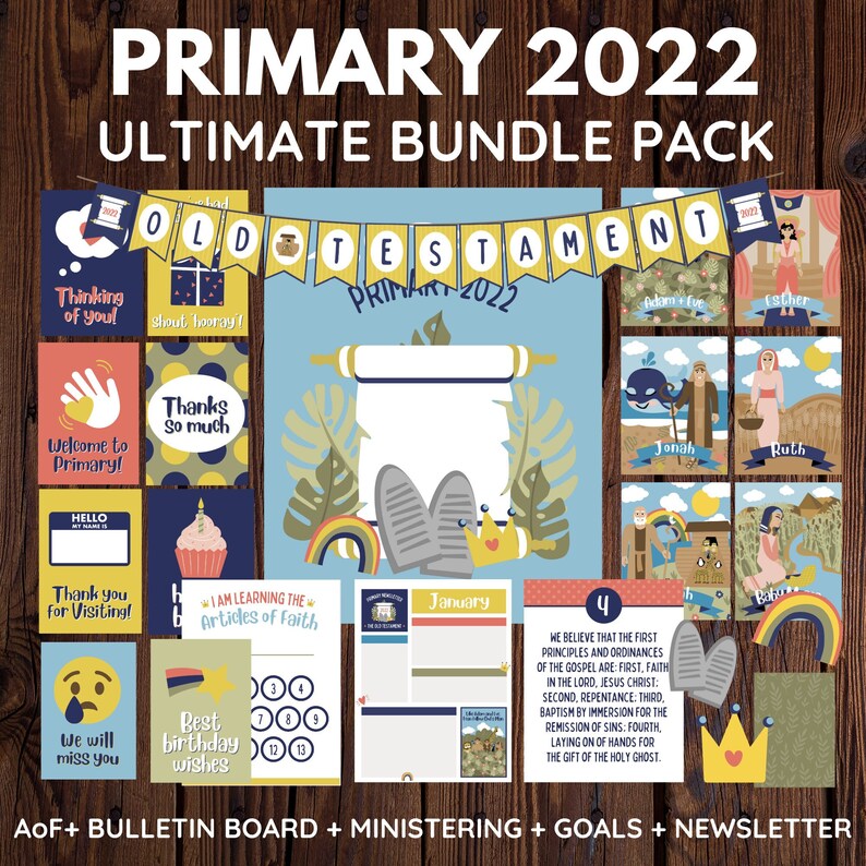 ULTIMATE 2022 Primary Old Testament Bundle  Bulletin Board image 1