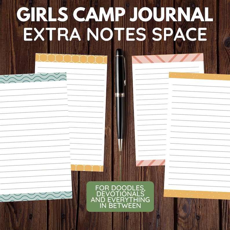 LDS Girls Camp Journal Digital Download Color or Black/White image 5