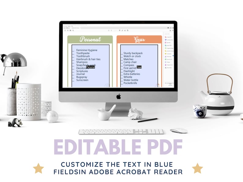Editable Young Women Girls Camp Packing List | Digital Download image 2