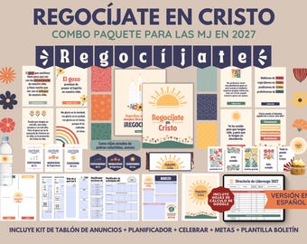 2027 Ultimate LDS Youth Theme Bundle Spanish Version | SUD MJ Regocíjate en Cristo Combo Paquete | Descarga Digital