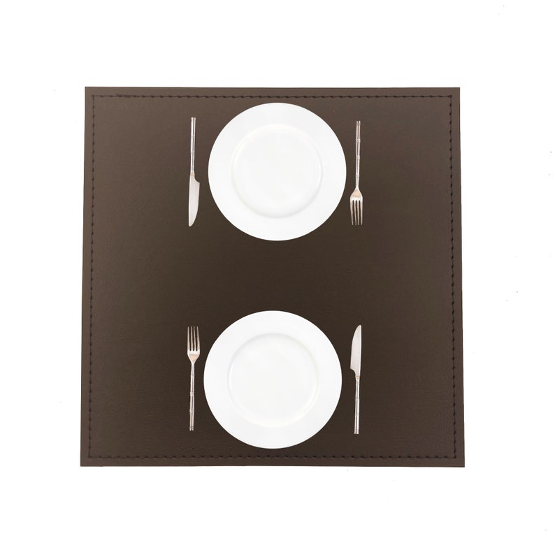 Set of 5 Full Table Placemats Made of Premium Heavy Duty Faux Etsy