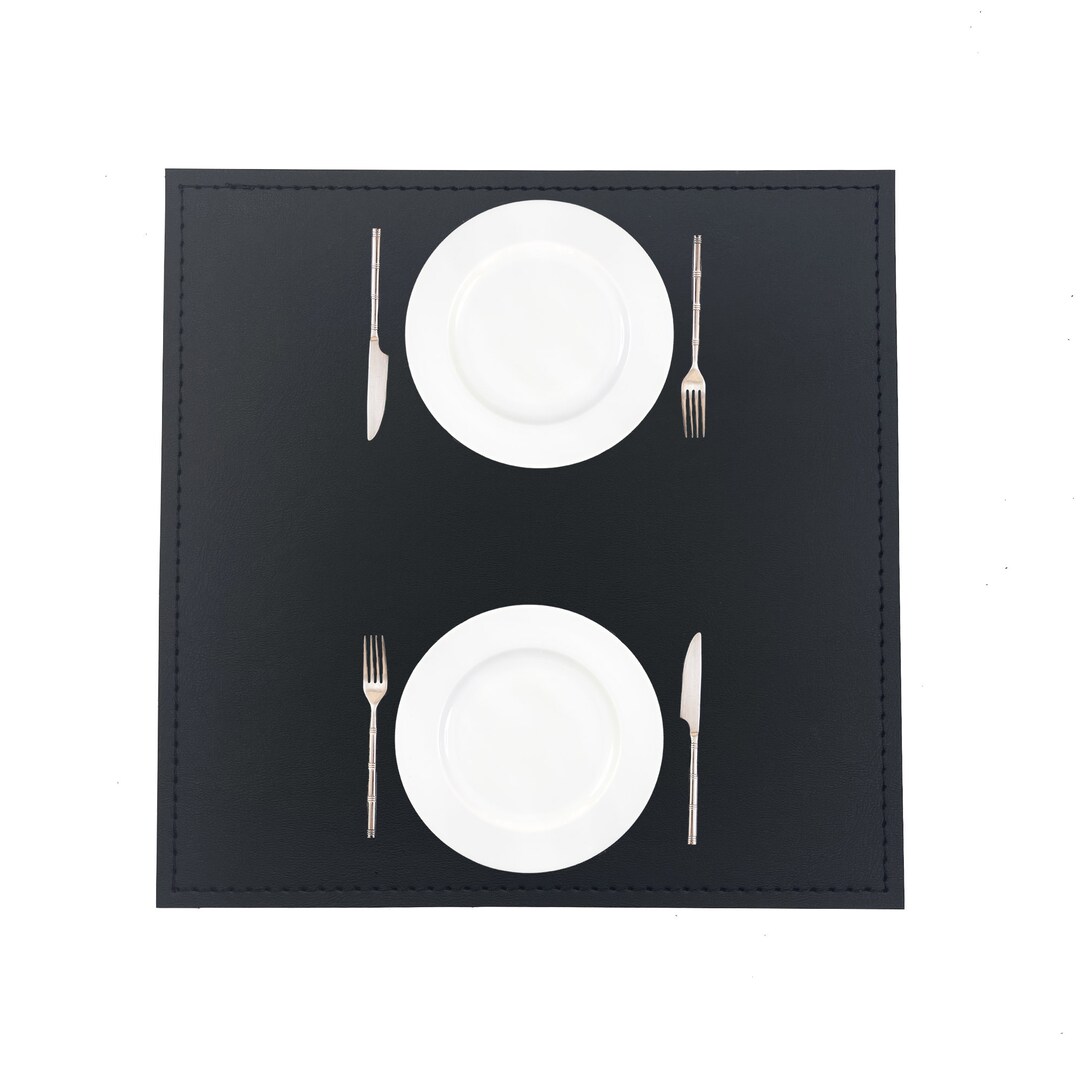 Set of 5 Full Table Placemats Made of Premium Heavy Duty Faux Etsy