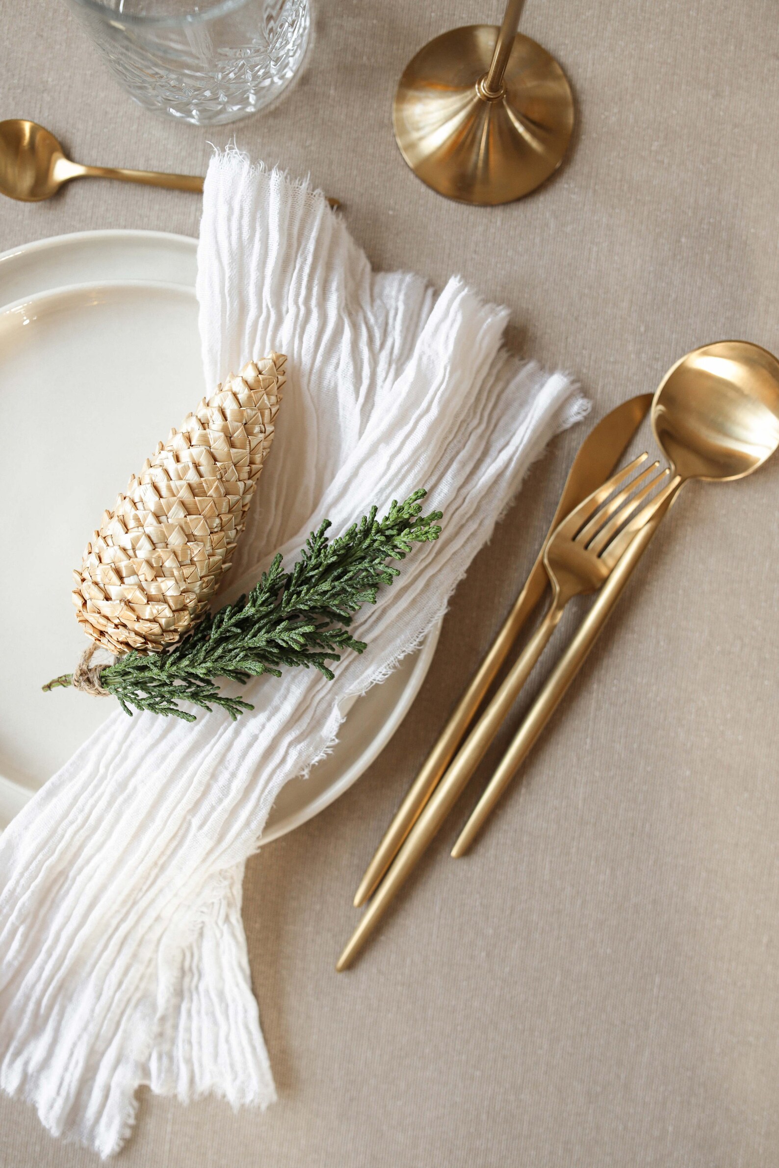 Ivory Cotton gauze napkin Rustic wedding gauze napkinWedding Etsy