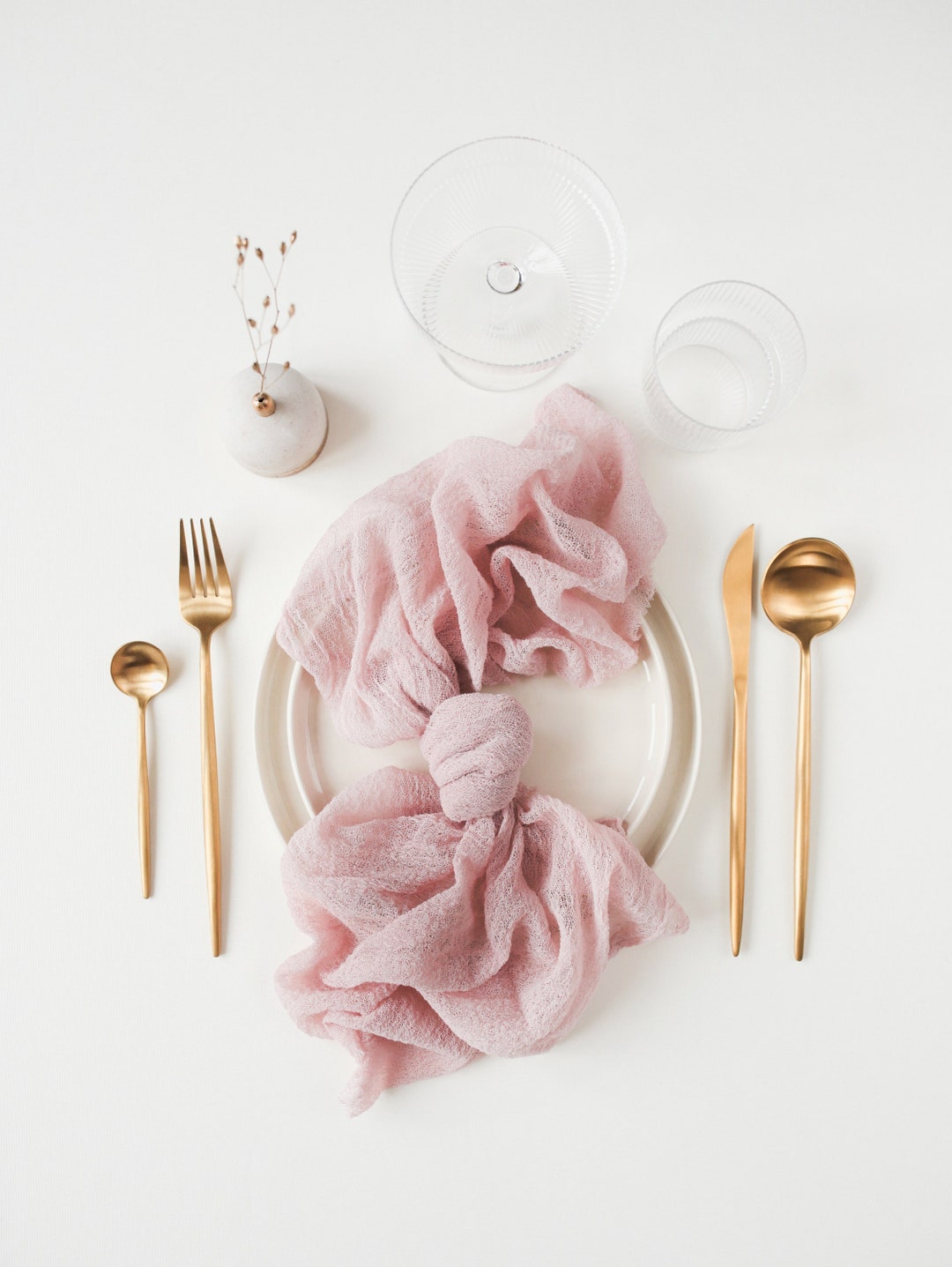 Dusty Rose Cloth Napkins Romantic Wedding Centerpieces Dusty Pink Baby Shower Bridal Shower ...