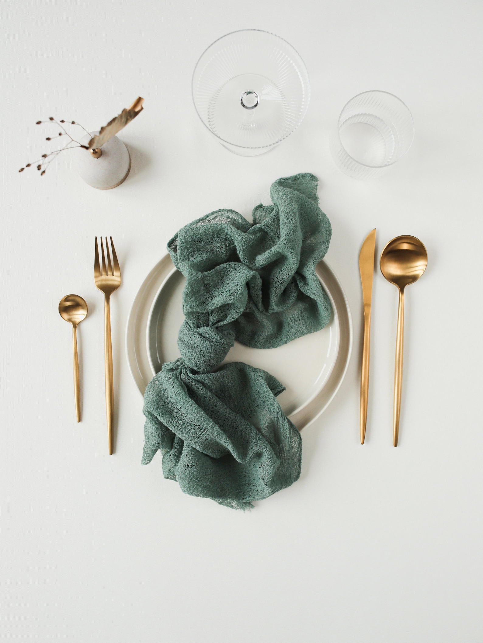 Sage Green Deep Cheesecloth Napkin Rustic Wedding Gauze Napkin Etsy