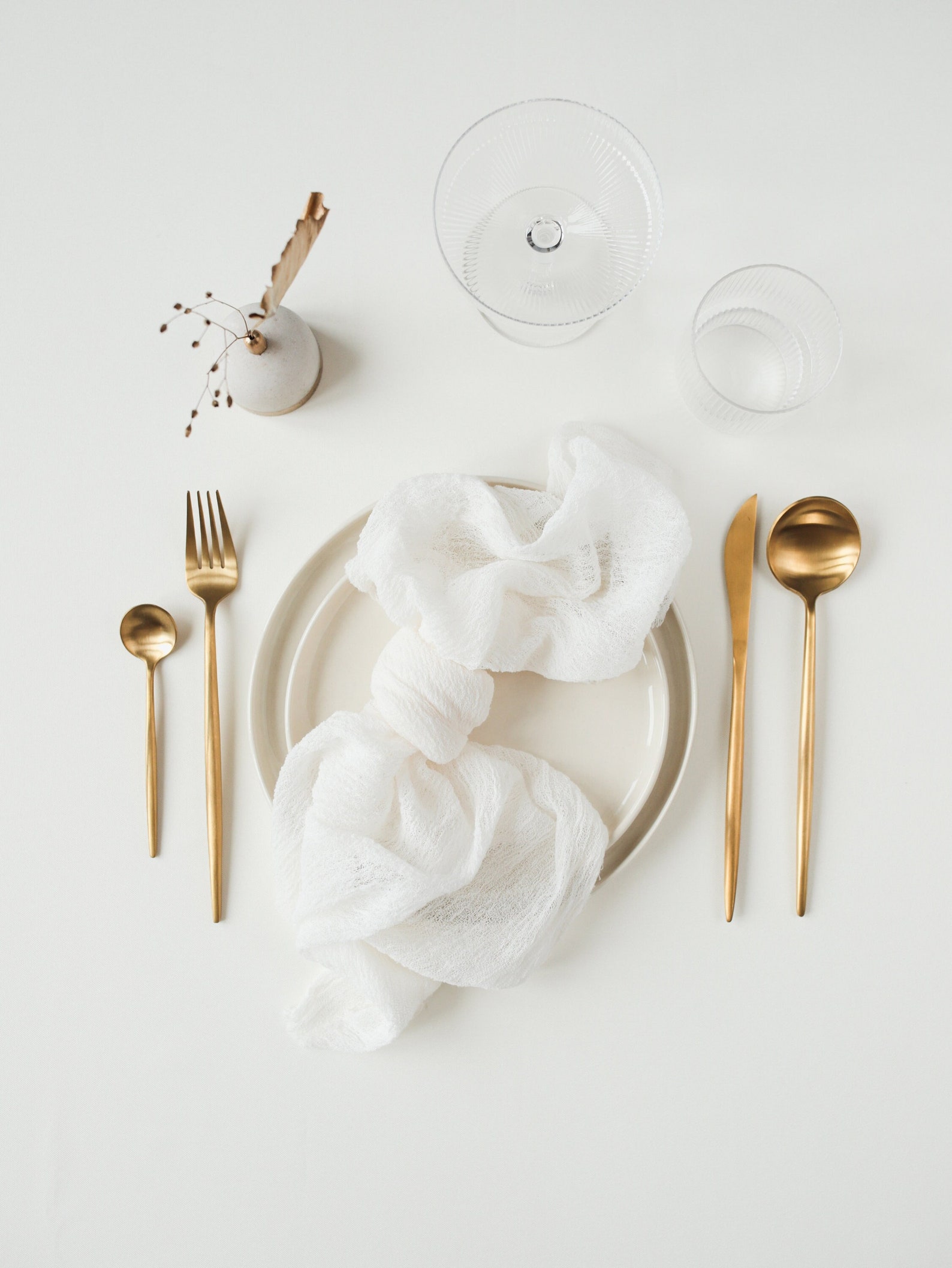 Ivory Wedding Napkins Cheesecloth Napkins Rustic Wedding Gauze Etsy