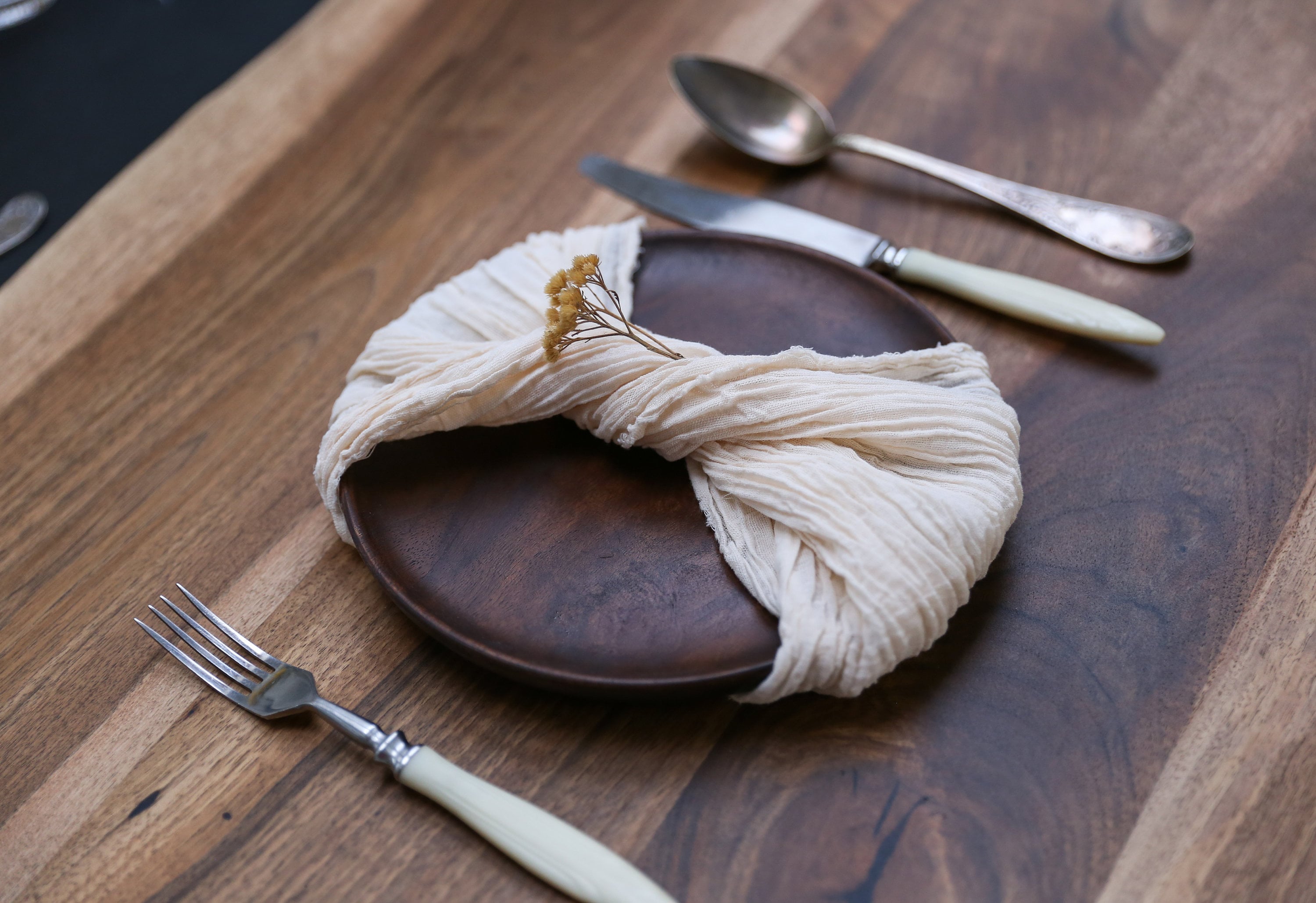 Ivory Cotton gauze napkins Rustic wedding gauze napkins Etsy