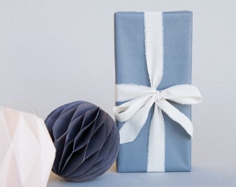 Ruban de Noël teint à la main pour bouquet de mariée Emballage cadeau réutilisable Ruban teint à la main pour invitation de mariage Ruban de soie de coton