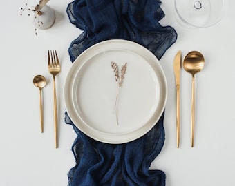 Navy Blue cheesecloth napkin Rustic wedding gauze napkin Wedding napkin Cheese cloth napkins Boho Wedding napkins