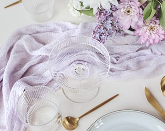 Lilac Boho Wedding table decor Gauze table runner Beach wedding arch decor Table centerpiece Cloth wedding napkins Baby shower decorations