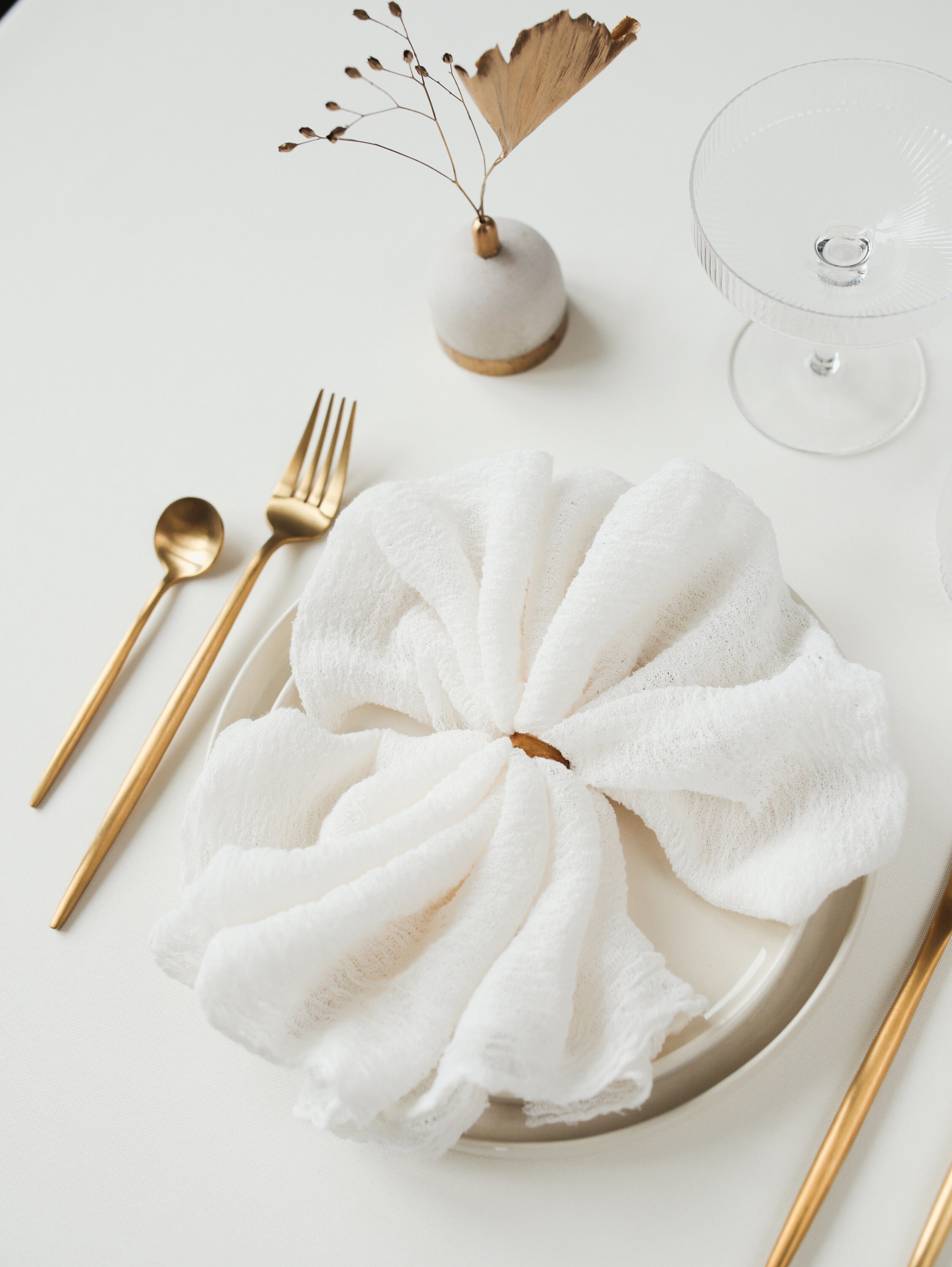 Ivory Cheesecloth Napkin Rustic Wedding Gauze Napkin Wedding Etsy
