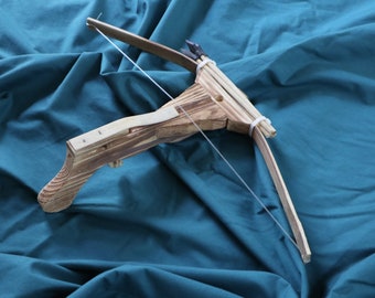 Small Crossbow | Wooden Toy I with Set of 5 Bolts