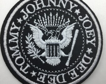 Ramones Musique Rock Metal Band Johnny tissé brodé Iron Sew On Patch Logo Ramones Musique Rock Metal Band Johnny tissé brodé Iron Sew On Patch Logo