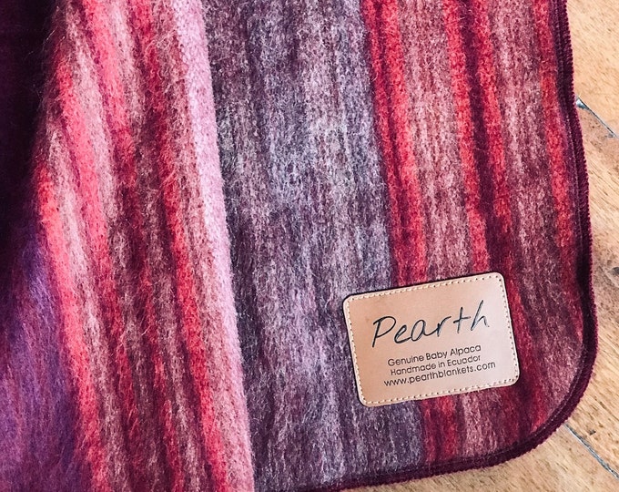 Genuine Alpaca Wool Throw Blanket Cozy and Warm Handmade Etsy