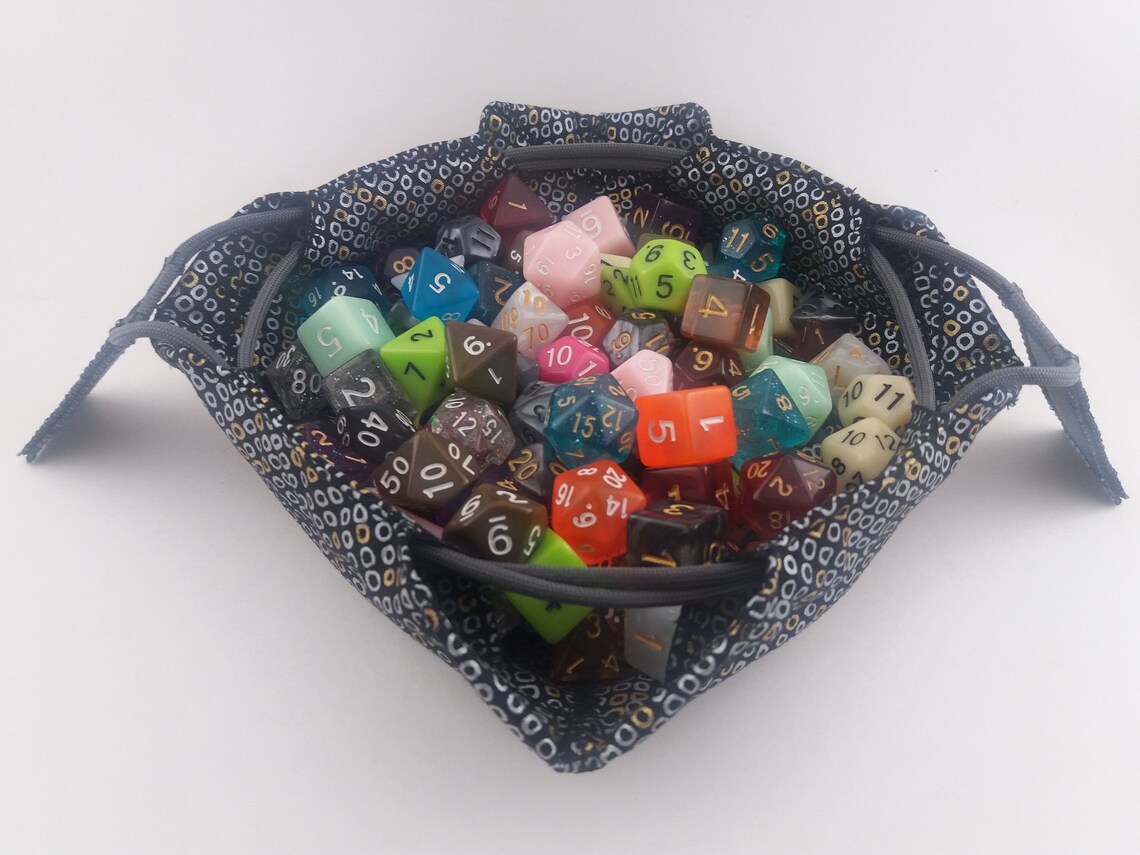 Dice Bag that opens into Dice Tray Shellbag Etsy
