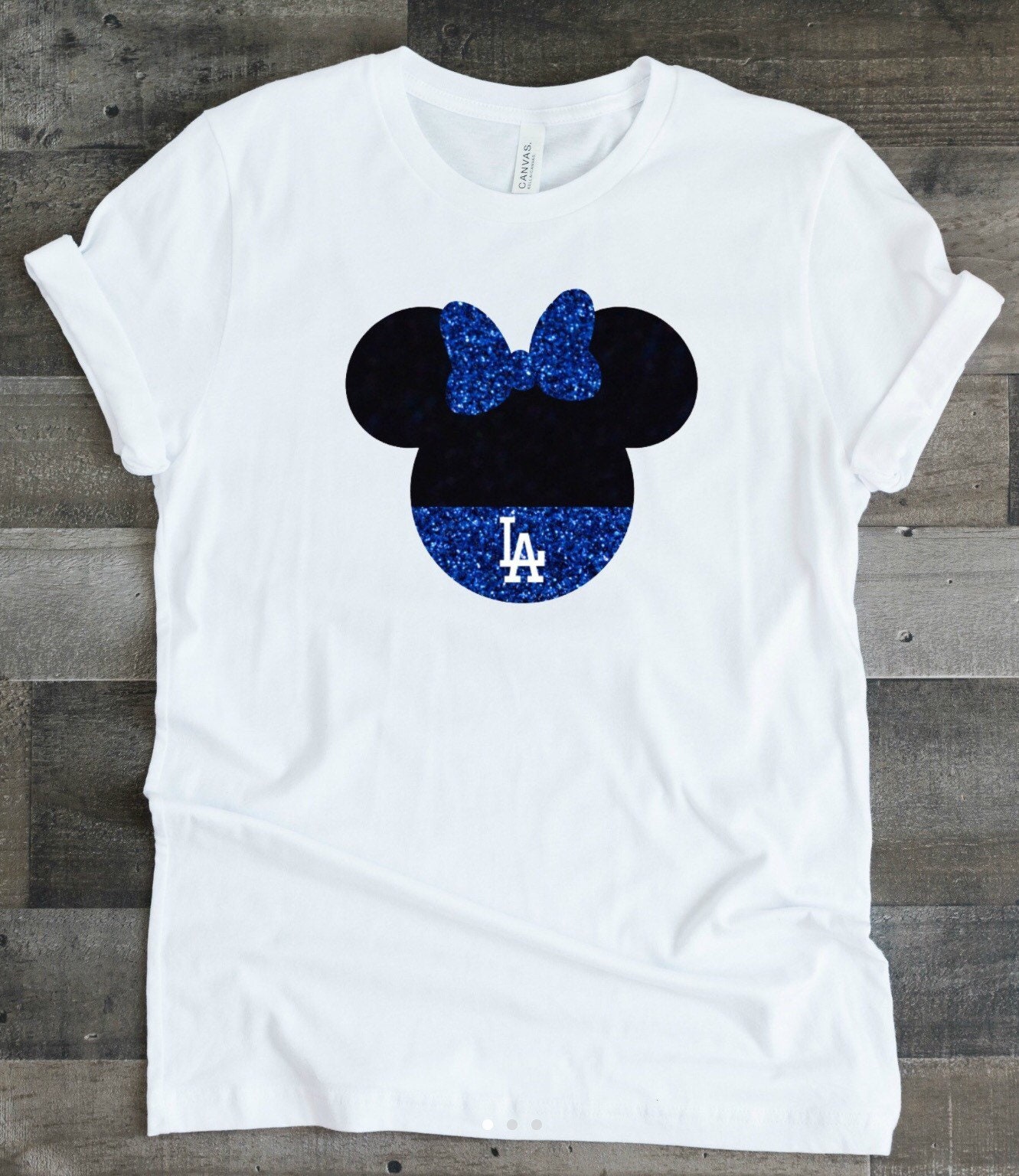 Minnie mouse love los angeles raiders and los angeles dodgers hearts shirt,  hoodie, sweater, long sleeve and tank top