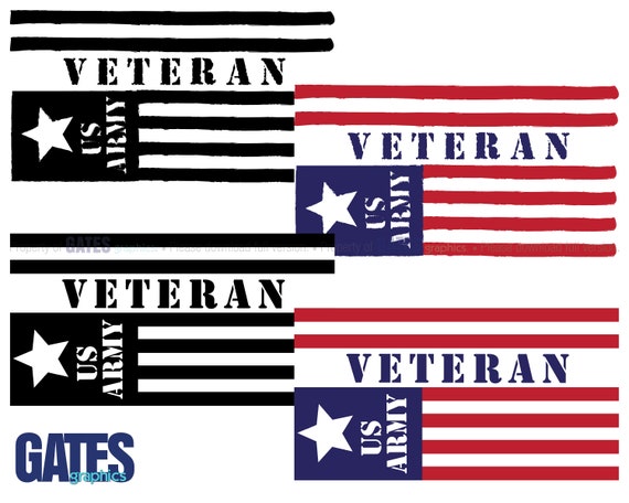 Download Us Army Veteran American Flag Digital Download Jpeg Png Etsy
