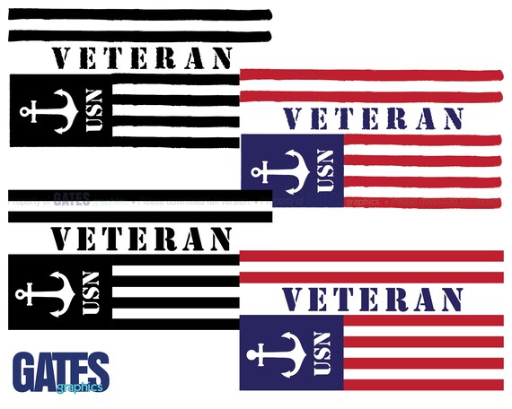 Download Us Navy Veteran American Flag Digital Download Jpeg Png Etsy