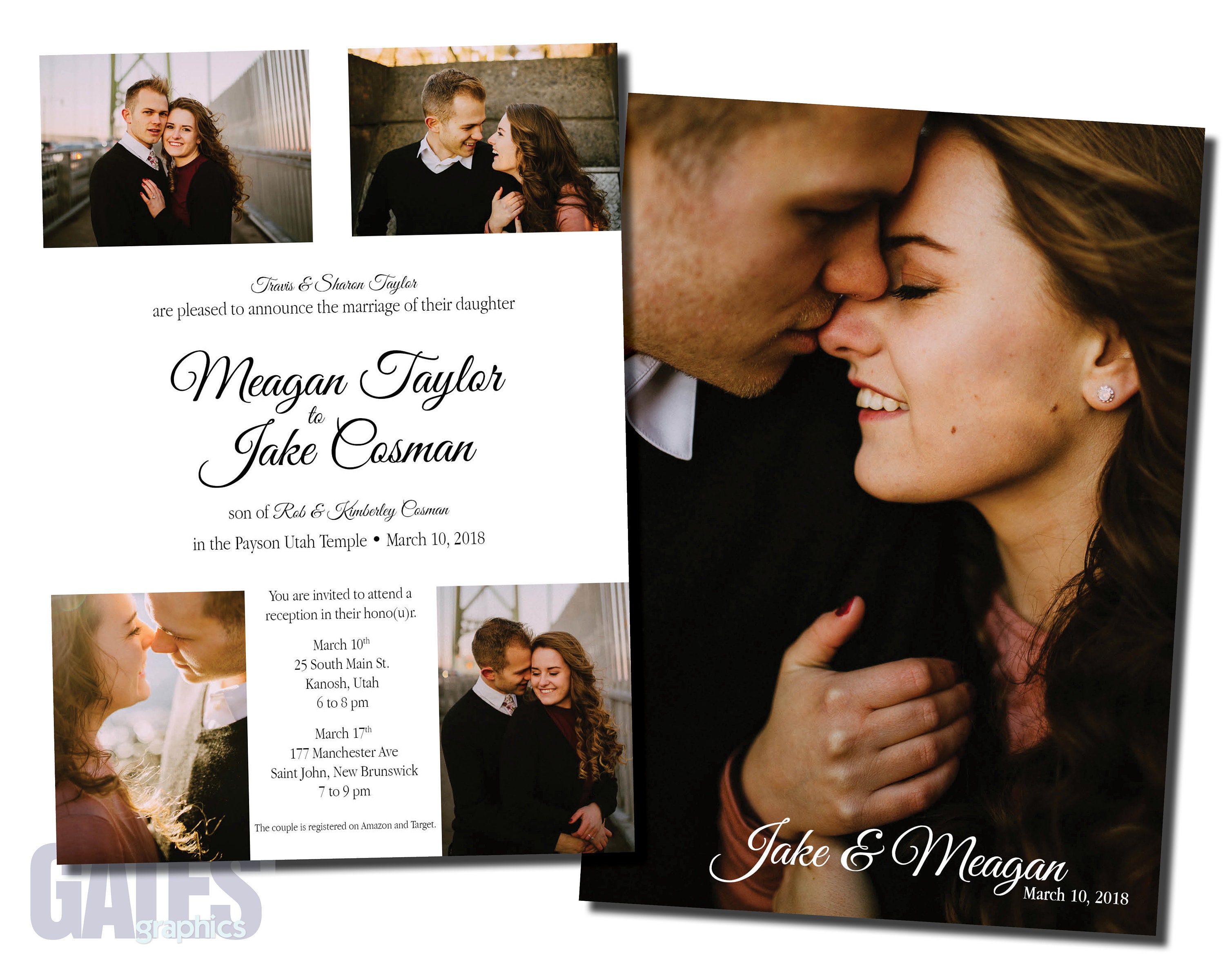 Wedding Invitation Set Digital Download Custom Invitation Etsy