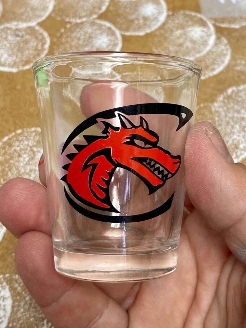COLLEGE 1.5oz LOGO SHOT Glass Graduation Gift College Etsy