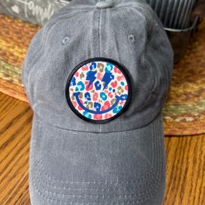 Vintage Wash Baseball Cap: Custom Printed Patch, Personalized Hat