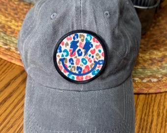 Vintage Wash Baseball Cap: Custom Printed Patch, Personalized Hat