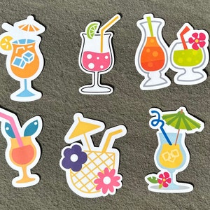 Personalized Tropical Drink Cruise Cabin Door Magnets