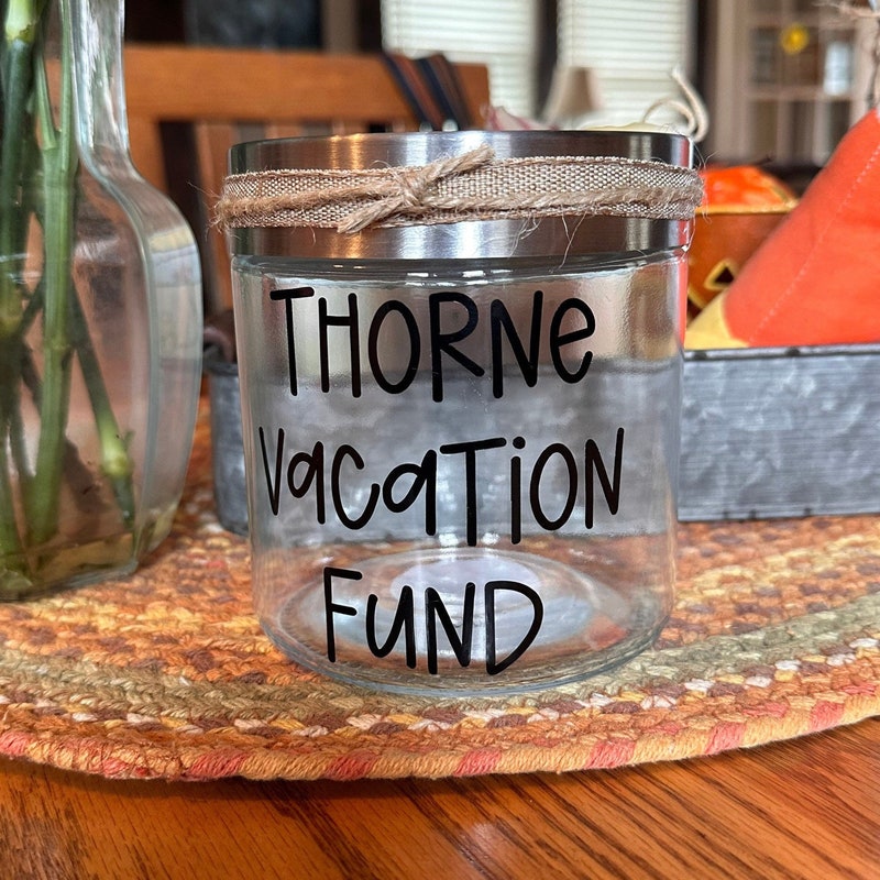 Se Shell Jar Family Vacation Jars - Etsy
