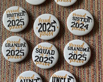 Custom Graduation Badge Button or Magnetic Bottle Opener: Custom Buttons