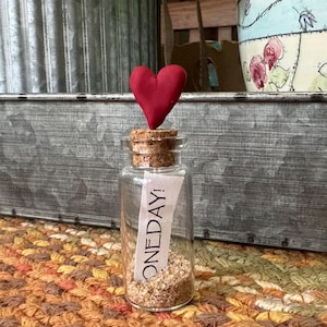 MESSAGE IN a BOTTLE , personalized message in a bottle, glass bottle with cork, tiered tray, personalized message, message of love,love note