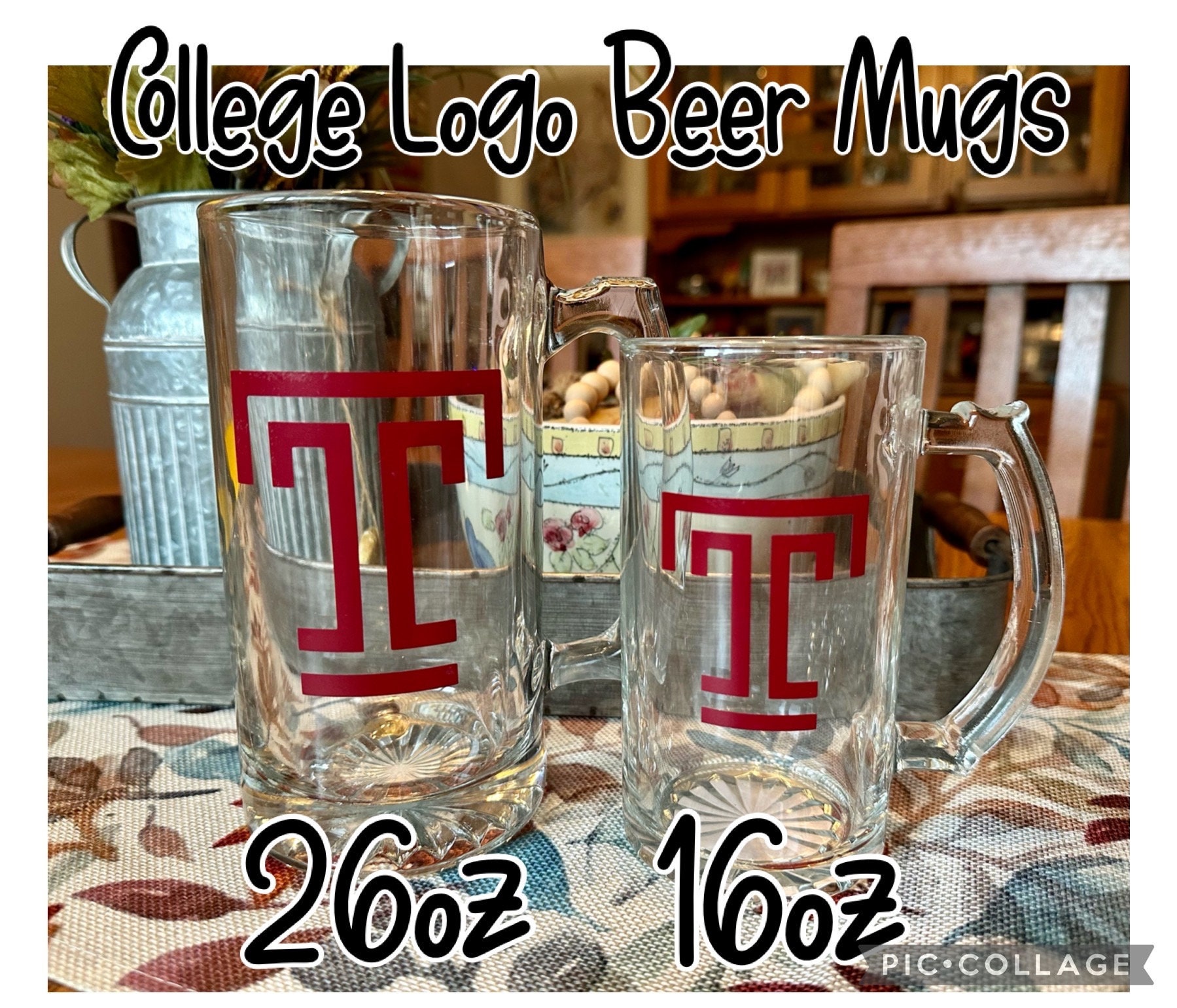 College Logo Glass 