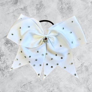 Blingy Graduation Cap Bow: Crystal Ribbon Hair Accessory