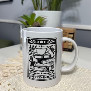 Coffee & Books Mug: 15oz Reader Gift