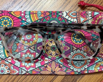 Personalized Microfiber Glasses Case, Custom Drawstring Pouch
