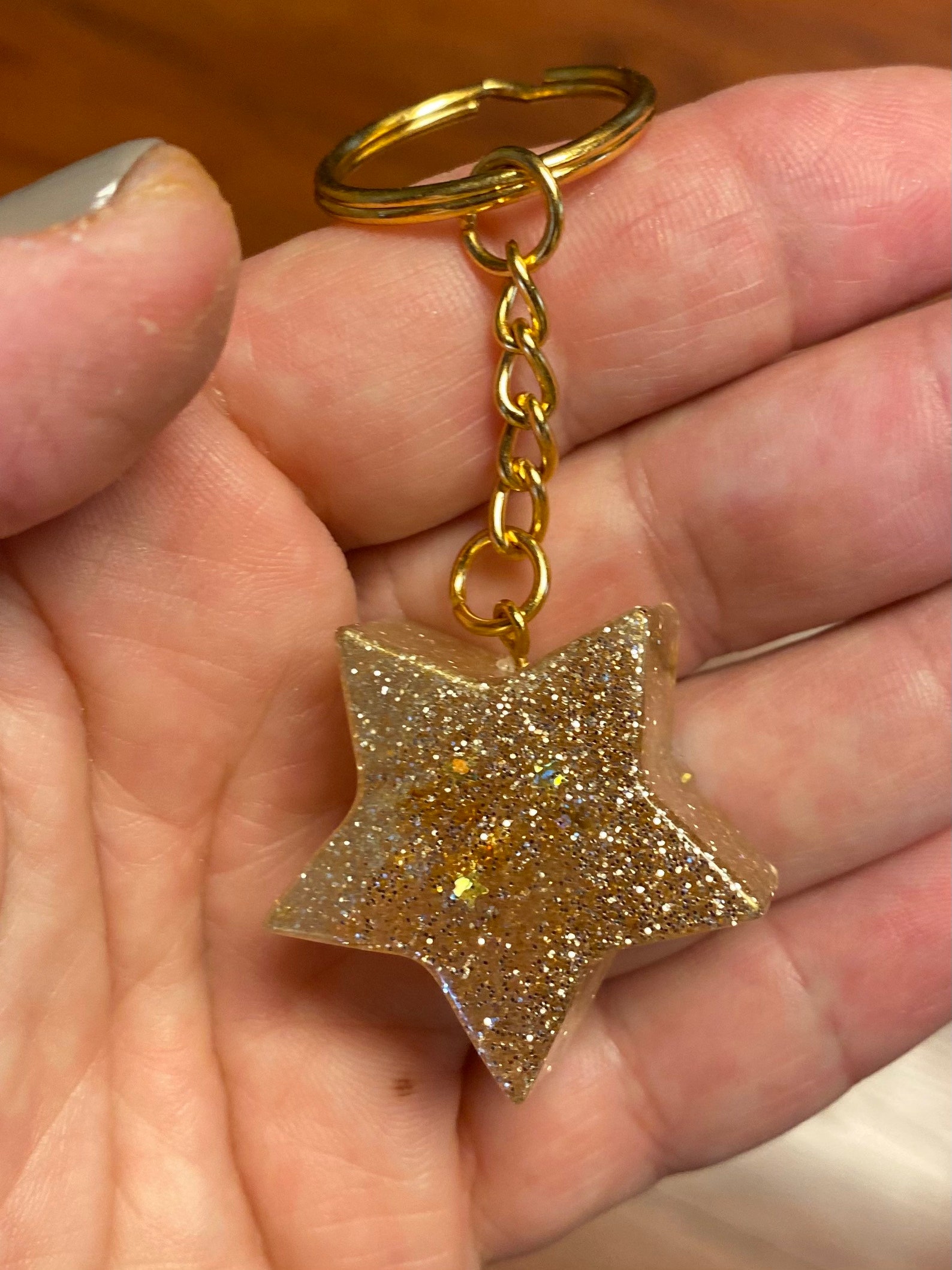 SHOOTING STAR Resin keychain shooting star star Etsy